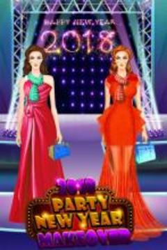 New Year Party Makeover Salon 2018游戏截图5