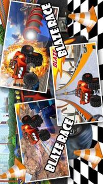 Blaze Monsters Race Car : City Adventure游戏截图2