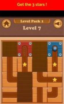 Roll Ball Escape - Slide puzzle游戏截图1