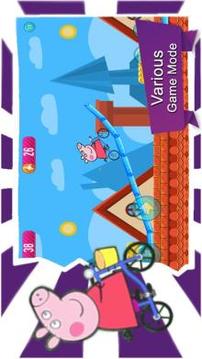pepa happy pig bicycle riding游戏截图3