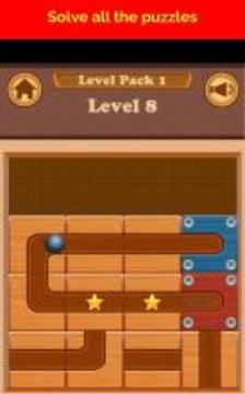 Roll Ball Escape - Slide puzzle游戏截图3