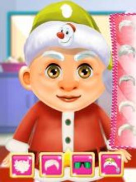 Santa Shave Beard Salon game : Holiday Makeover游戏截图3