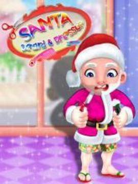 Santa Shave Beard Salon game : Holiday Makeover游戏截图1