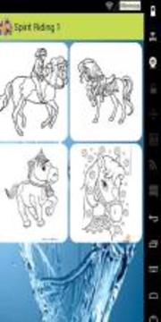 Spirit Horse Coloring book游戏截图2