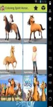 Spirit Horse Coloring book游戏截图1