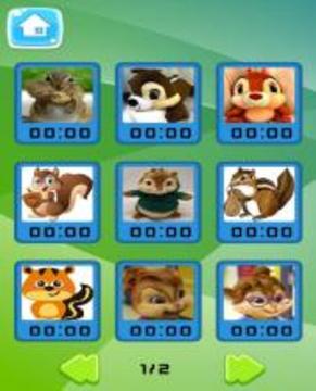 Sliding Puzzle of Chipmunks游戏截图4