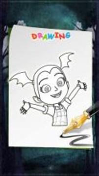 How To Draw Vampirina (Vampirina games)游戏截图1