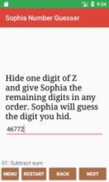 Sophia Number Guesser游戏截图5