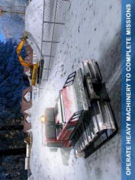 Excavator Pull Tractor: City Snow Cleaner游戏截图4