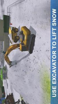 Excavator Pull Tractor: City Snow Cleaner游戏截图2