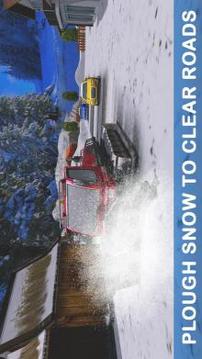 Excavator Pull Tractor: City Snow Cleaner游戏截图3