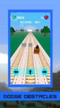 Mine Cart Minecraft Adventures游戏截图3