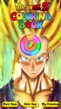 Coloring book for Dragon Goku Superhero游戏截图1