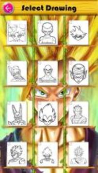 Coloring book for Dragon Goku Superhero游戏截图2