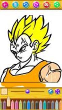 Coloring book for Dragon Goku Superhero游戏截图5