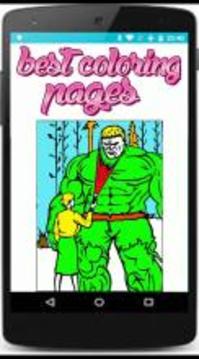 coloring incredible superhero coloring pages游戏截图2