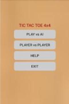 Strategic Tic Tac Toe 4x4游戏截图1