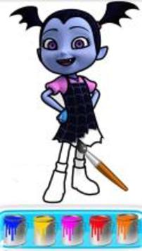 Vampirina Coloring Book Pages: Vee Coloring Game游戏截图3