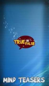 True Or False - Quiz Game游戏截图1