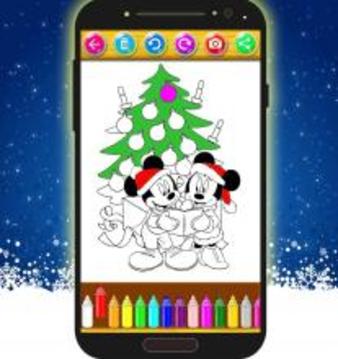 How To Color Minnie Mouse -Christmas With Mickey游戏截图1