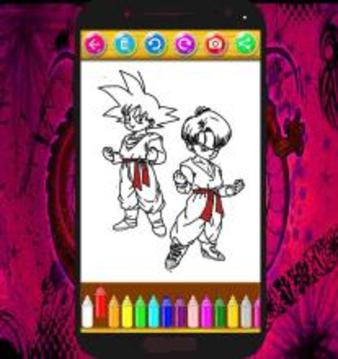 How To Color Dragon Ball Z (Dragon Ball Z games)游戏截图5