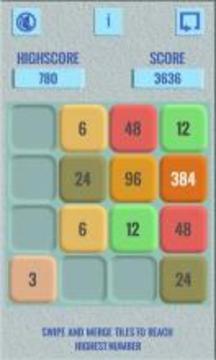 3072 - A Puzzle Game On Numbers游戏截图3