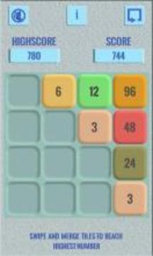 3072 - A Puzzle Game On Numbers游戏截图4