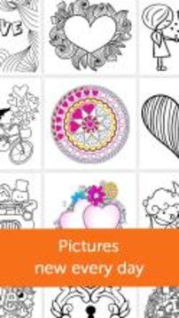 Valentine Day Coloring Book游戏截图2