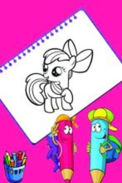 Coloring Unicorn Sandbox Color by Page Book游戏截图2