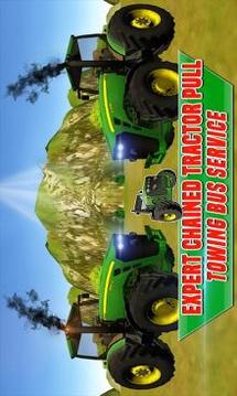 Expert Chained Tractor Pull : Towing Bus Service游戏截图1