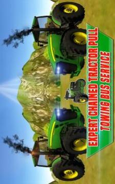 Expert Chained Tractor Pull : Towing Bus Service游戏截图5