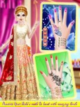 Indian Wedding Bride Salon - Manicure Pedicure游戏截图1