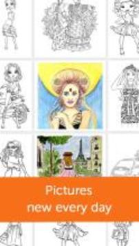 Fashion Girl Coloring Book游戏截图2