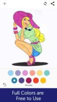 Fashion Girl Coloring Book游戏截图4