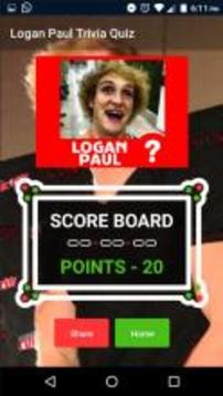 Logan Paul Trivia Quiz游戏截图5