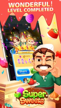 Super Sweets-Indian Match 3 Game游戏截图4