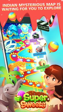 Super Sweets-Indian Match 3 Game游戏截图2