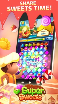 Super Sweets-Indian Match 3 Game游戏截图1