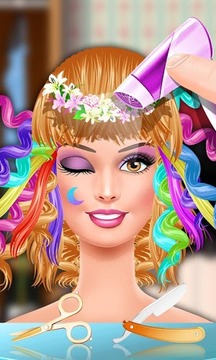 Fashion Girls Hair Salon Game游戏截图1