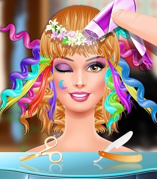 Fashion Girls Hair Salon Game游戏截图5