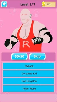 Wrestler Wrestling Quiz - Knockout Gametime 2k18游戏截图2