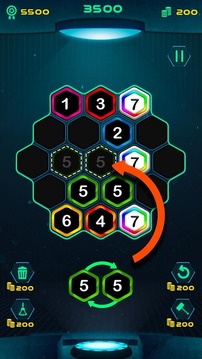 HEXA BRAIN TEASER – MAKE 7游戏截图4