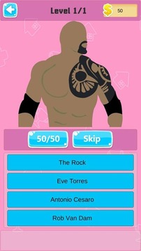 Wrestler Wrestling Quiz - Knockout Gametime 2k18游戏截图4