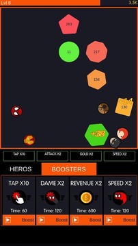 Idle Balls Super Heroes游戏截图1