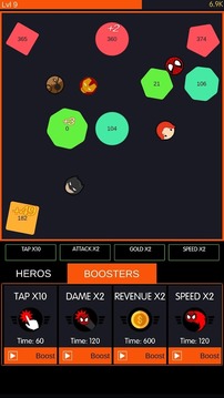 Idle Balls Super Heroes游戏截图2