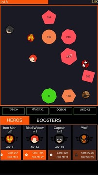 Idle Balls Super Heroes游戏截图3