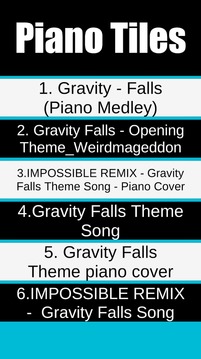 Gravity Falls Piano Tiles游戏截图1