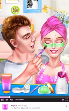 Boyfriend Does My Makeup Salon游戏截图1