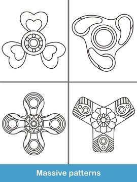 Fidget Spinner Coloring Books游戏截图3