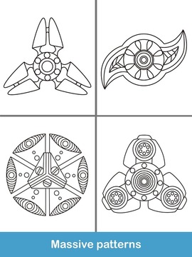 Fidget Spinner Coloring Books游戏截图2